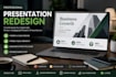 redesign powerpoint presentation into modern professional slides
