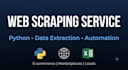 do web scraping, data extraction and build custom python scraping bots