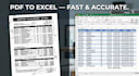 convert PDF to excel and clean your data