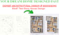 draw 2d architectural floor plans, elevations, and renders