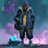 cyberpunk hacker character art