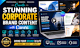 create stunning corporate brand video with canva