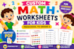 design colorful printable math worksheets for kids