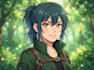 anime character an illustration and anime character