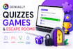 create interactive genially quizzes games and escape rooms