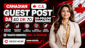 build high quality da40 dr70 canadian backlinks