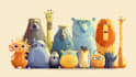 do animals cartoon illustration