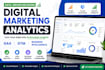 create digital marketing analytics and business intelligence report