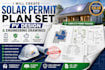 create solar permit plan set, pv design, and engineering drawings