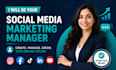 be your professional social media marketing manager and content creator