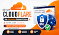 setup cloudflare, ssl, dns, cdn fix any existing issue