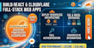 create a fast react web app with cloudflare d1 and r2