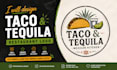 design beautiful taco and tequila restaurant logo