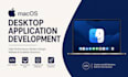 develop macos desktop application, swift swiftui, xcode, electron js, gui, pyqt