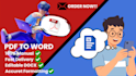 convert PDF to word manually