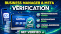 setup meta business verification, whatsapp API and  business manager