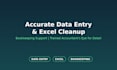 do data entry, excel cleanup and bookkeeping
