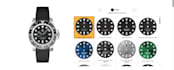 design custom vector watch face, watch dial and 3d watch configurator