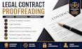 proofread legal contracts professionally