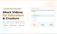 create animated short reels for coaching, edtech, and online courses