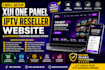 setup xui one panel business website, streaming service, reseller panel