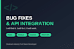 fix bugs and integrate apis in your web application