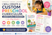create a custom preschool curriculum, lesson plans and worksheets on any grade