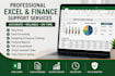 do professional excel data entry, budgeting, and financial spreadsheet tasks