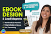do canva ebook design, canva book formatting, workbook and pdf lead magnet
