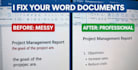 do fast data entry ms word excel formatting