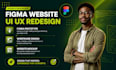 design figma website UI UX redesign figma prototype wireframe website mockup