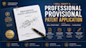 draft professional provisional patent application, filing, provisional trademark