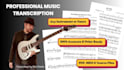 transcribe music to professional sheet music using musescore