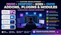 develop custom addon, plugin, module for odoo, xenforo, kodi and gmod