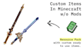 add custom items to minecraft using a resource pack