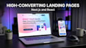 design a startup landing or waitlist page in next js