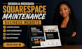 do squarespace cleaning website design maintenance service website and declutter