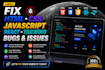 fix HTML CSS javascript and responsive website bugs