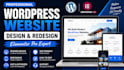 design, redesign wordpress website using elementor pro