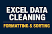 do professional excel data cleaning, formatting, and deduplication