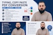 typing , copy paste, pdf conservati