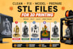 clean, fix, model, prepare, split or slice stl files for 3d printing, 3d model