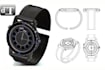 create manufacturing ready watch 3d cad model, step, stl, and technical drawing