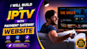 design a responsive iptv website with payment integration