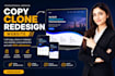 clone copy redesign website copy clone website revamp website