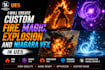 create custom fire, magic, explosion and niagara vfx in ue5
