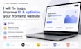 fix bugs, improve UI and optimize your frontend website