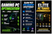 optimize your gaming PC, work PC, offering windows repairs
