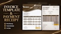 design a professional editable invoice and payment receipt template