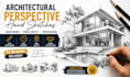 draw architectural perspective hand sketches